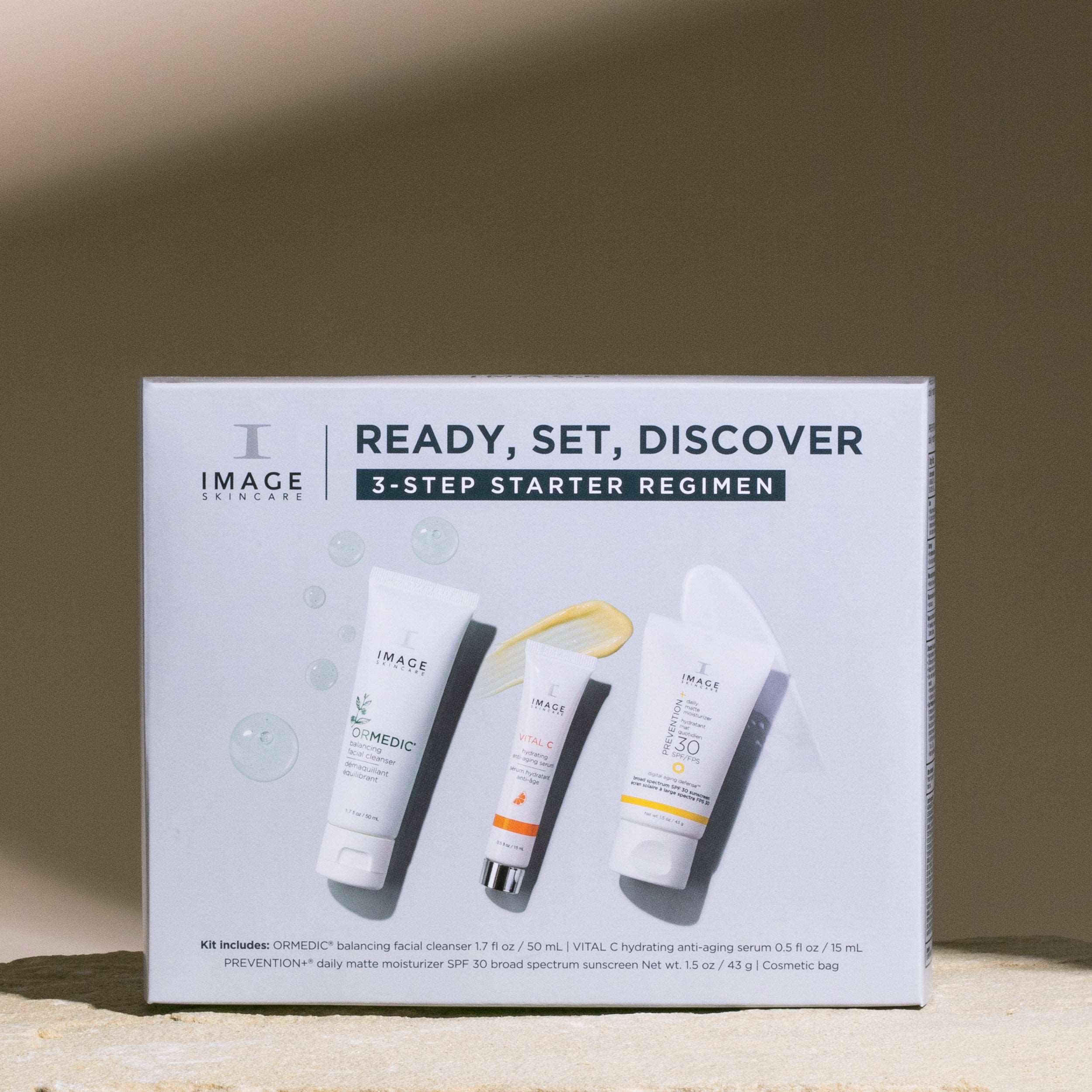 Image Ready, Set, Discover | 3-Step Starter Regimen | Travel Size Image Skincare