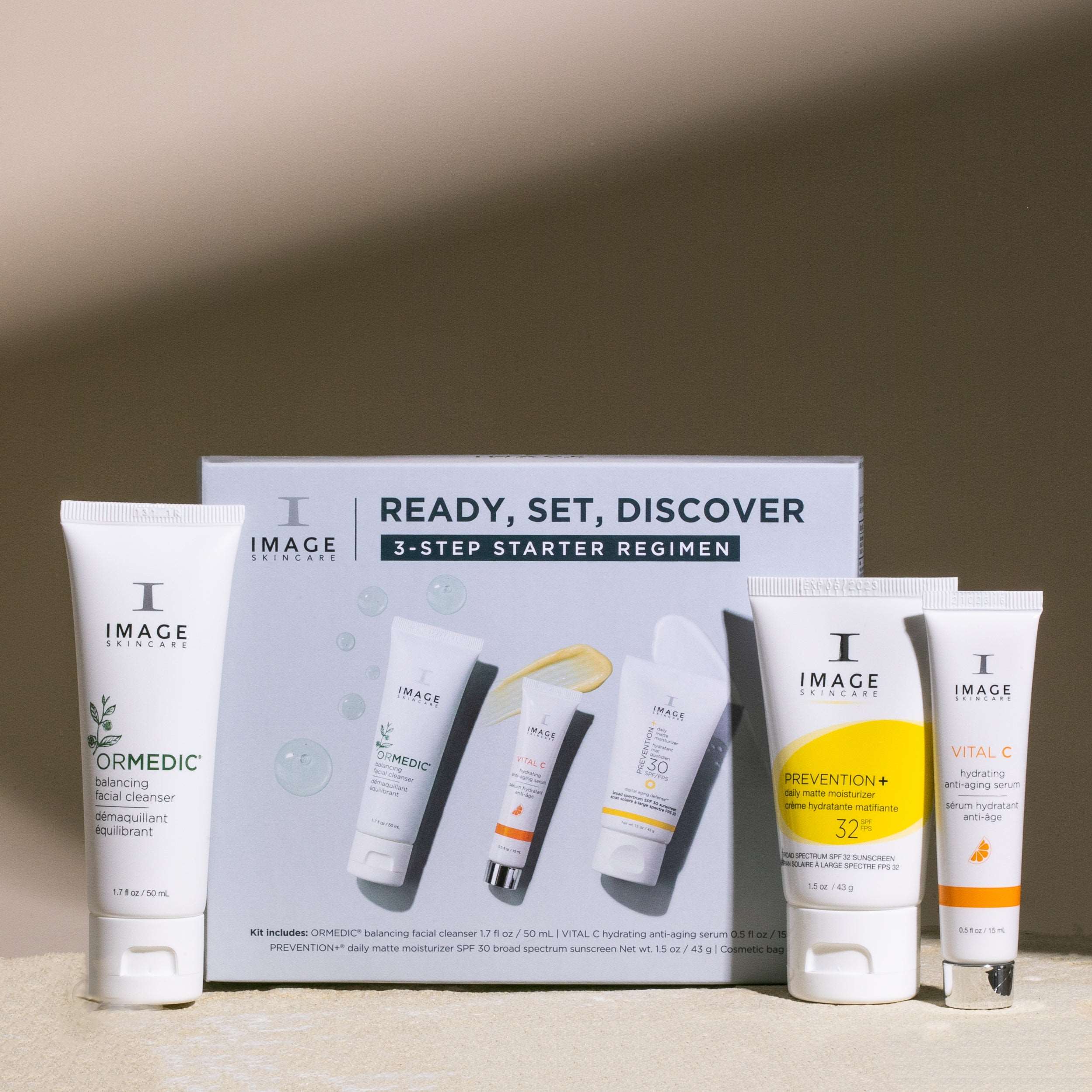 Image Ready, Set, Discover | 3-Step Starter Regimen | Travel Size Image Skincare