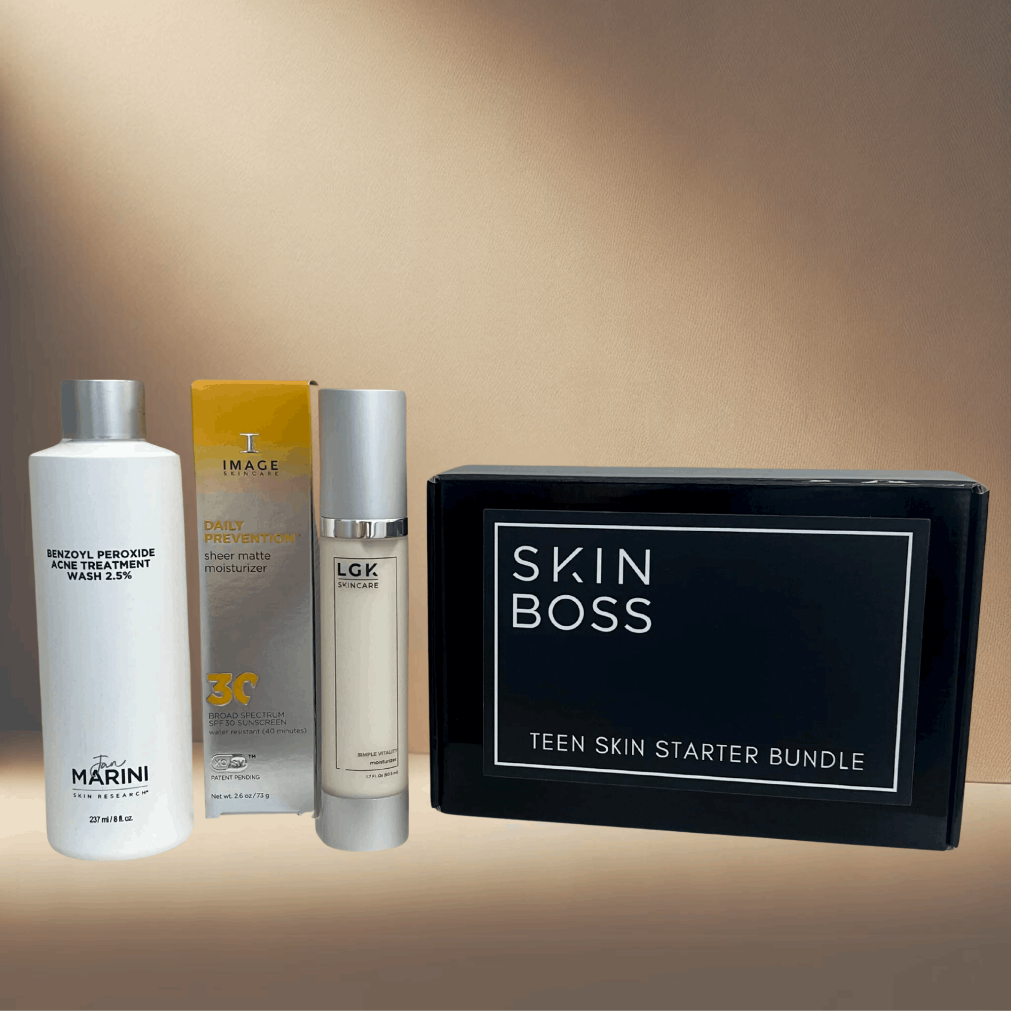 Teen Skin Starter Bundle Combo Dry skin SkinBoss